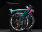 Custom Brompton with rainbow colour