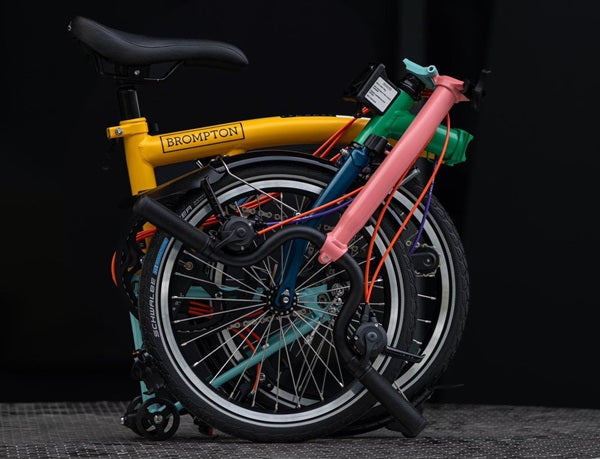 Custom Brompton with rainbow colour